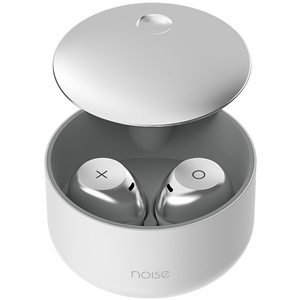 Noise Shots XO True Wireless Earphones with Qualcomm aptX Technology - Metallic White