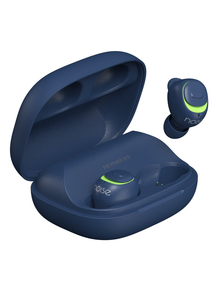 Noise Shots X5 CHARGE Truly Wireless Bluetooth Earbuds Earphones with Charging Case - Acid Blue