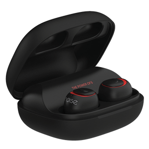 Noise Shots X5 CHARGE Truly Wireless Bluetooth Earbuds Earphones with Charging Case - Hot Black