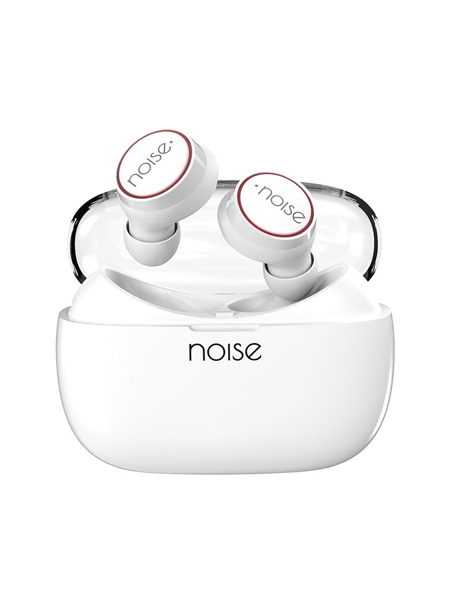 Noise Shots X3 Bass Truly Wireless Headphones with Charging Case - Candy White