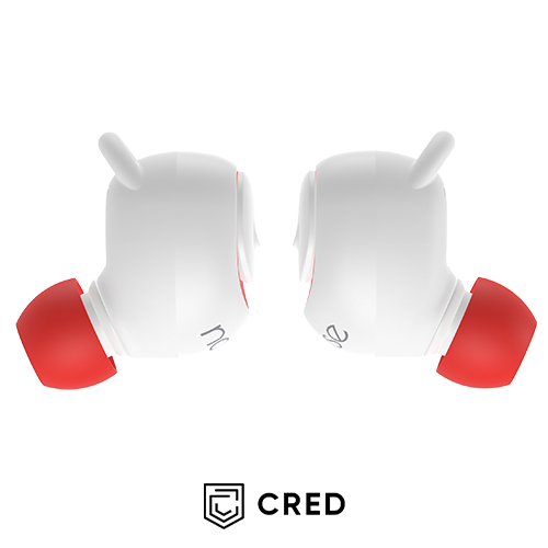 Noise Shots X5 CHARGE Truly Wireless Earbuds - Candy White - CRED Exclusive