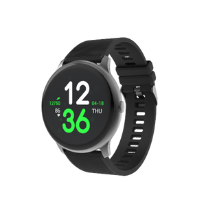 Noise NoiseFit Evolve Full Touch Control Smart Watch with AMOLED Display - Slate Black - StepSetGo-Exclusive
