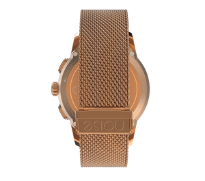 NoiseFit Fusion Hybrid Smartwatch with Metal Strap (Rose Gold)