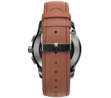 Load image into Gallery viewer, NoiseFit Fusion Hybrid Smart Watch with Leather Strap (Vintage Brown)
