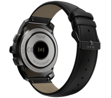Load image into Gallery viewer, NoiseFit Fusion Hybrid Smart Watch with Leather Strap (Classic Black)
