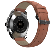Load image into Gallery viewer, NoiseFit Fusion Hybrid Smart Watch with Leather Strap (Vintage Brown)

