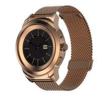 Load image into Gallery viewer, NoiseFit Fusion Hybrid Smartwatch with Metal Strap (Rose Gold)
