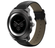 Load image into Gallery viewer, NoiseFit Fusion Hybrid Smart Watch with Leather Strap (Classic Black)
