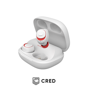 Noise Shots X5 CHARGE Truly Wireless Earbuds - Candy White - CRED Exclusive